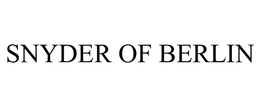 SNYDER OF BERLIN