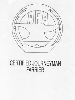 AFA CERTIFIED JOURNEYMAN FARRIER