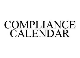 COMPLIANCE CALENDAR