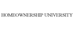 HOMEOWNERSHIP UNIVERSITY