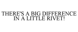 THERE'S A BIG DIFFERENCE IN A LITTLE RIVET!