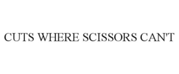 CUTS WHERE SCISSORS CAN'T