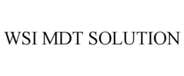 WSI MDT SOLUTION
