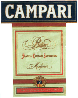 CAMPARI BITTER FRATELLI CAMPARI SUCCESSORI MILANO - DAVIDE CAMPARI MILANO - ITALY