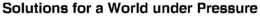 SOLUTIONS FOR A WORLD UNDER PRESSURE