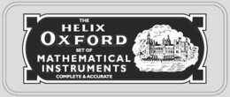 THE HELIX OXFORD SET OF MATHEMATICAL INSTRUMENTS COMPLETE & ACCURATE