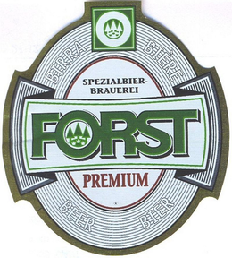 FORST SPEZIALBIER BRAUEREI PREMIUM BIRRA BIÈRE BIER BEER
