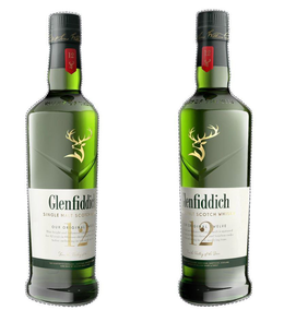 VALLEY OF THE DEER GLENFIDDICH SINGLE MALT SCOTCH WHISKY 12 OUR ORIGINAL TWELVE THIS BRIGHT AND BALANCED SINGLE MALT IS MATURED FOR 12 YEARS IN OLOROSO SHERRY AND BOURBON CASKS BEFORE MELLOWING IN OAK MARRYING TUNS. FROM THE VALLEY OF THE DEER. THE GLENFIDDICH DISTILLERY, DUFFTOWN, BANFFSHIRE, SCOTLAND; HAND BUILT BY WILLIAM GRANT & FAMILY