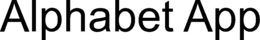 ALPHABET APP
