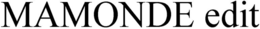 MAMONDE EDIT