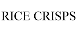 RICE CRISPS