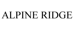 ALPINE RIDGE
