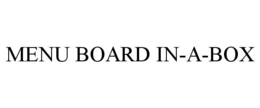 MENU BOARD IN-A-BOX