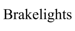 BRAKELIGHTS