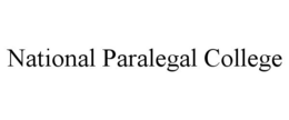 NATIONAL PARALEGAL COLLEGE