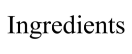 INGREDIENTS
