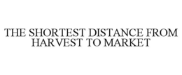 THE SHORTEST DISTANCE FROM HARVEST TO MARKET