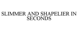 SLIMMER AND SHAPELIER IN SECONDS