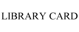 LIBRARY CARD