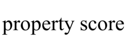 PROPERTY SCORE