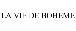 LA VIE DE BOHEME