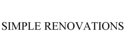 SIMPLE RENOVATIONS
