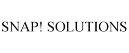SNAP! SOLUTIONS