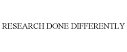 RESEARCH DONE DIFFERENTLY
