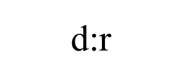 D:R
