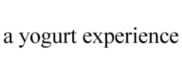 A YOGURT EXPERIENCE