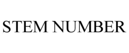 STEM NUMBER
