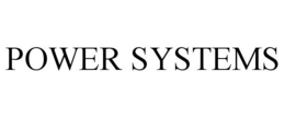 POWER SYSTEMS