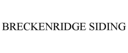 BRECKENRIDGE SIDING
