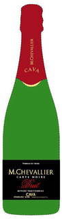M. CHEVALLIER CAVA PRODUCE OF SPAIN M. CHEVALLIER CARTE NOIRE BRUT MÉTHODE TRADITIONELLE CAVA SPARKLING WINE - FERMENTED IN THIS BOTTLE