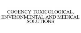 COGENCY TOXICOLOGICAL, ENVIRONMENTAL AND MEDICAL S