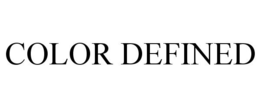 COLOR DEFINED