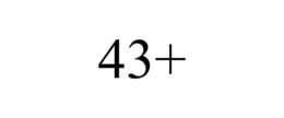43+