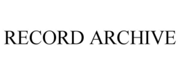 RECORD ARCHIVE