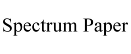 SPECTRUM PAPER
