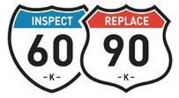 INSPECT 60 - K - REPLACE 90 - K -