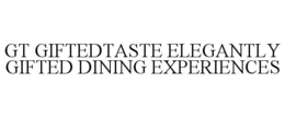 GT GIFTEDTASTE ELEGANTLY GIFTED DINING EXPERIENCES