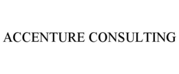 ACCENTURE CONSULTING