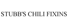 STUBB'S CHILI FIXINS