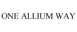 ONE ALLIUM WAY