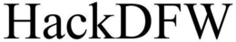 HACKDFW