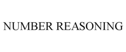 NUMBER REASONING