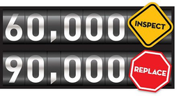 60,000 INSPECT 90,000 REPLACE