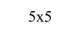 5X5