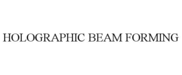 HOLOGRAPHIC BEAM FORMING