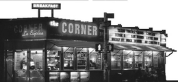 LA ESQUINA THE CORNER BREAKFAST TACOS TORTA CERVEZA BURGERS SANDWICHES COFFEE BEER BREAKFAST LUNCH DINNER AIR CONDITIONED CLEVELAND ONE WAY